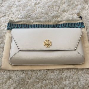White Tory Burch Clutch - like new